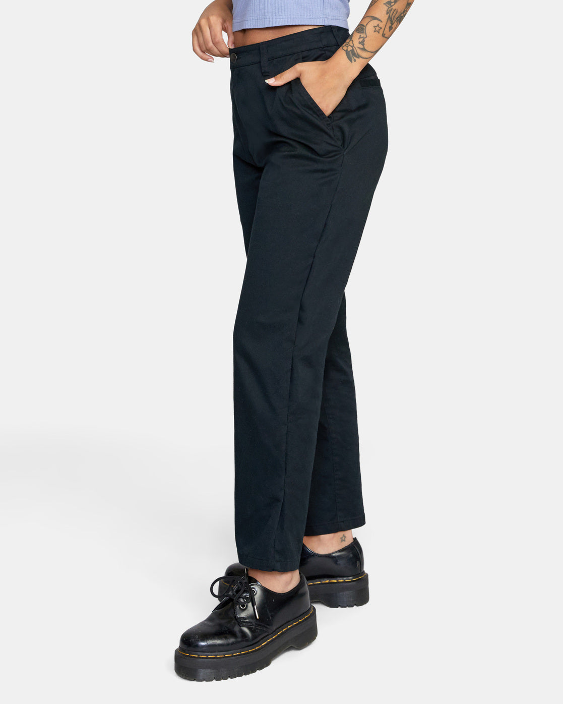 UUE Dress Pants for Women Office Casual Pull-On Women's Work Pants with  Pockets Slacks Skinny Leg 27